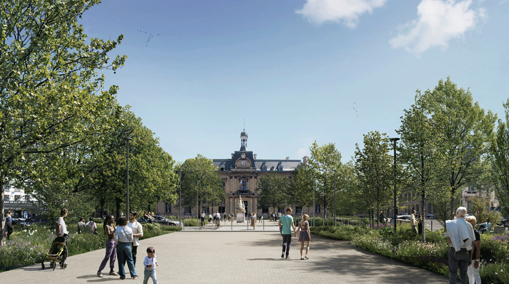 Centre-ville de Saint-Ouen : la place de la république a fait sa mue !