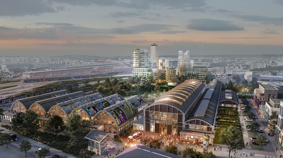 Un quartier écoresponsable et culturel pour faire revivre les cathédrales du rail à Saint-Denis