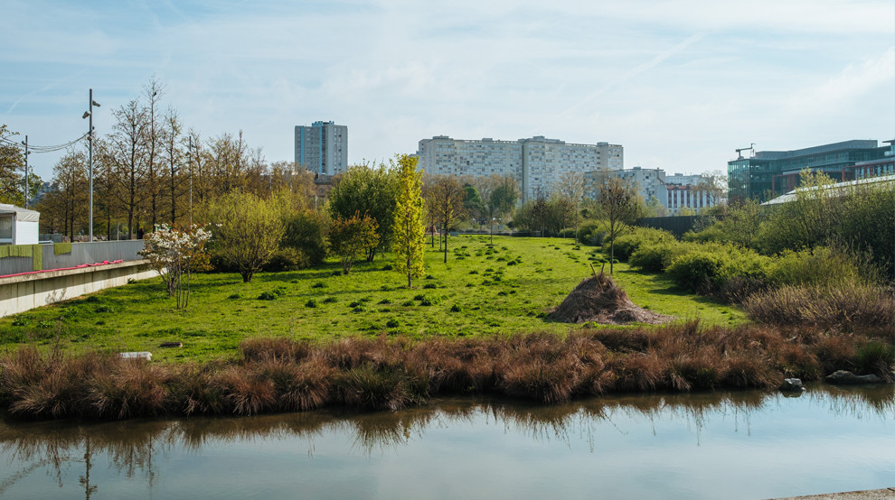 Travaux : réaménagement du plan d'eau du Grand Parc de Saint-Ouen